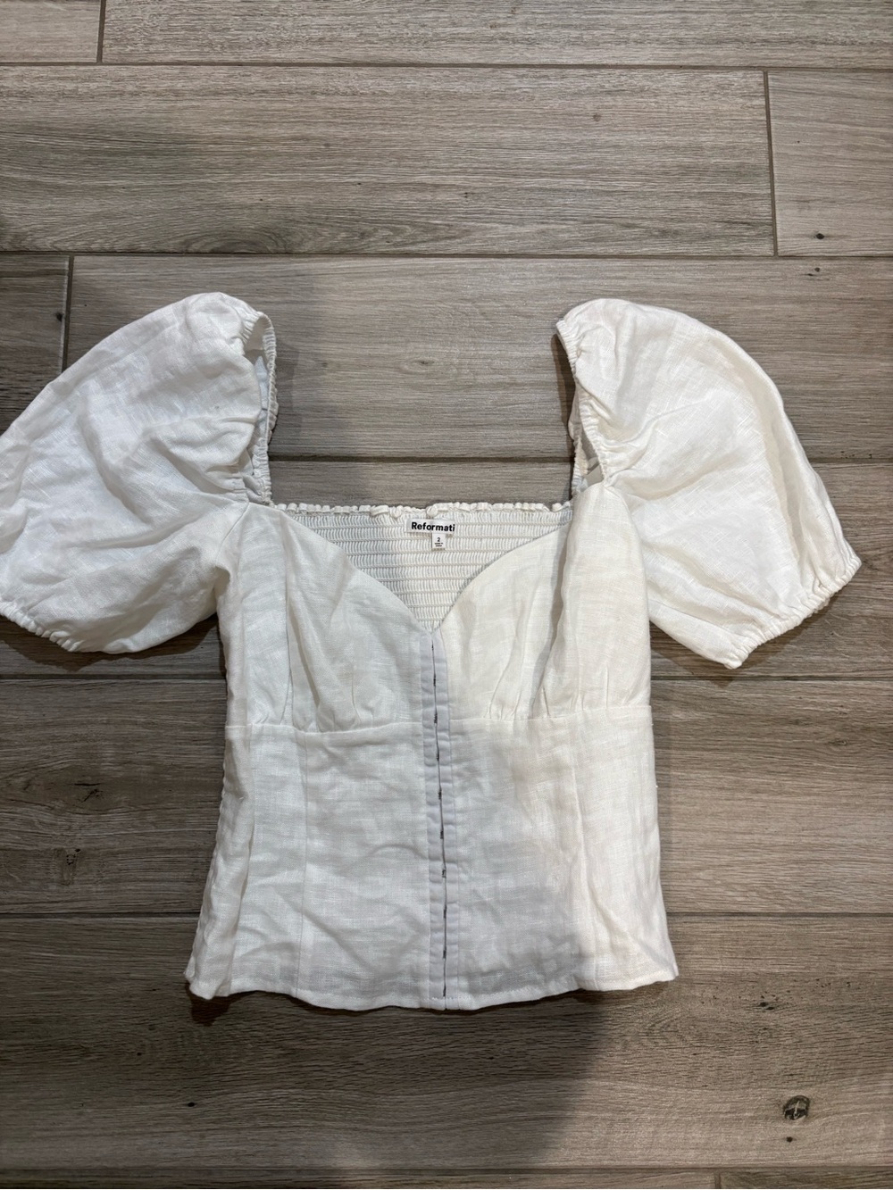 reformation linen shirt